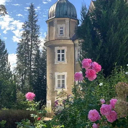 شقة Schloss Huerbel Storchennest-appartement - Luxury The Stork Nest *